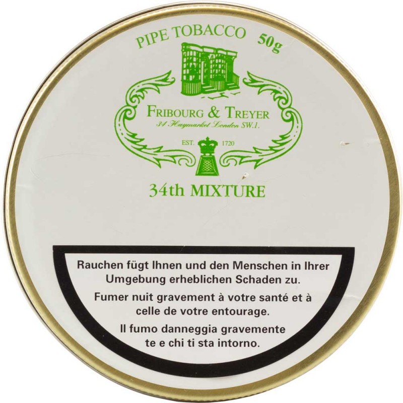 Tabac à pipe Fribourg & Treyer Nr. 34 Mixture (50 gr) | Schwarz-Cigars.ch